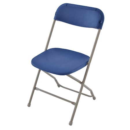 Atlas Commercial Products TitanPRO Plastic Folding Chair, Royal Blue PFC2RYLGRY